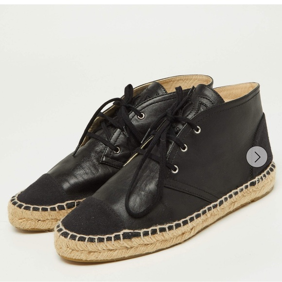 Chanel High Top Lace Up Espadrilles - Picture 1 of 10